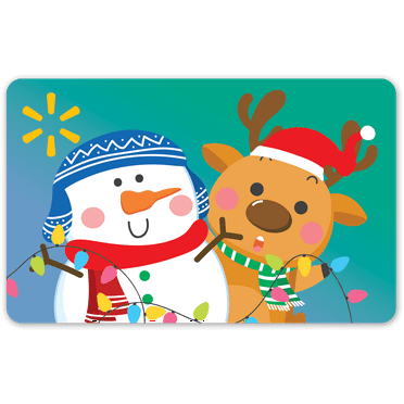 Colorful Holiday Pals Walmart Gift Card