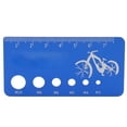 thumbnail image 2 of Calibradores de medición de tornillos para bicicletas, calibradores de medición de tornillos para bicicletas R Calibradores de medición de tornillos para bicicletas Medidor de medición de roscas para bicicletas Uso conveniente, 2 of 8