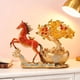 thumbnail image 5 of Figura de caballo, escultura animal, figura de escritorio, resina, estatua Feng Shui para estantería. Rojo, 5 of 9