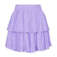 thumbnail image 2 of fvwitlyh Pleated Skirt Womens A Line Long Lightweight Tencel Denim TieRed Skirt with Multi Layers, 2 of 5