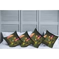 thumbnail image 2 of Ambesonne Fantasy Throw Pillow Cover 4 Pack, Giant Mushroom and Elve, 16", Green Coral, 2 of 5