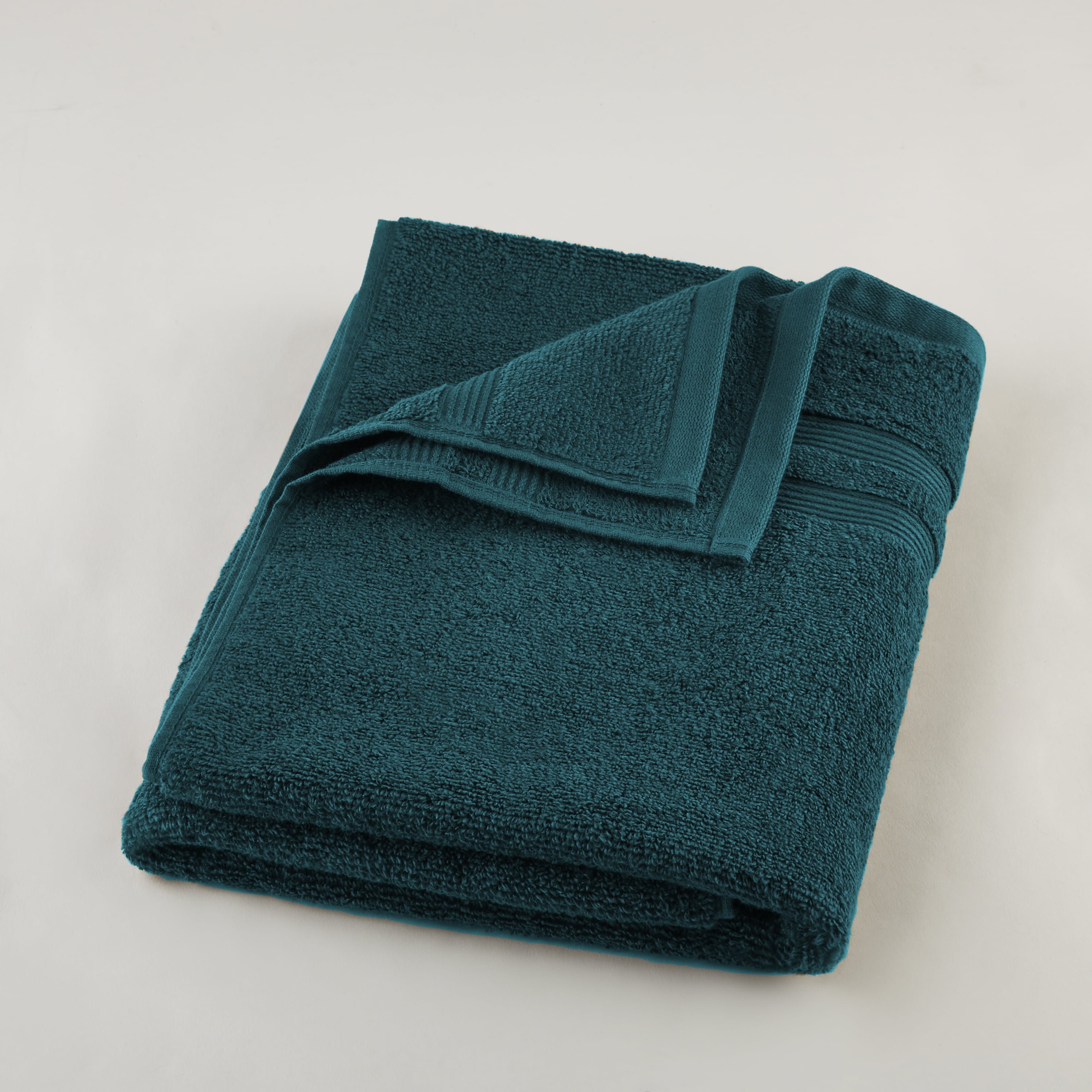 Mainstays Performance Solid Bath Towel, 54" x 30", Teal Rain Walmart