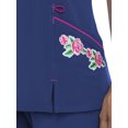 thumbnail image 2 of Signature Collection Women's V-Neck Scrub Top with Embroidery Accent, 2 of 7