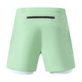 thumbnail image 5 of Pantalones cortos de entrenamiento para correr maratón al aire libre de verano, pantalones de Yoga falsos de dos piezas de tres puntos para mujer, pantalones cortos deportivos antiexposición, 5 of 5