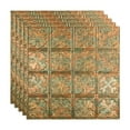 thumbnail image 1 of FASÄDE Traditional 10 Decorative Vinyl 2ft x 2ft Lay in Ceiling Panel in Copper Fantasy (5 Pack), 1 of 5