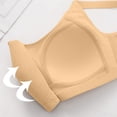 thumbnail image 6 of Feancey Push Up Bras for Older Women Plus Size Full Coverage Wireless Bra Mesh Breathable Comfort Bra Adjustable Straps Casual Everyday Brassiere Beige 36, 6 of 10