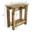 thumbnail image 5 of 25.5"H Slim Acacia Wood Architectural Recliner Table, Natural, 5 of 9