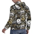 thumbnail image 6 of Kdxio Ink Graffiti Owl Print Mens Casual Hooded Collar Drawstring Hoodies Pullover Sweatshirts Casual Long Sleeve Shirts-X-Large, 6 of 7