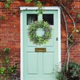 thumbnail image 2 of thinsony Artificial Lavender Wreath Eucalyptus Garland for Porch Front Door Decor, 2 of 9