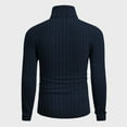 thumbnail image 4 of TrdSipl Turtleneck Sweaters for Men Casual Long Sleeve Pullover Sweaters 2025 Winter Mock Neck Knit T-Shirt Thermal Slim Fitted Basic Top Navy 1 XL, 4 of 8