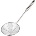 thumbnail image 1 of Colador de araña, cucharón de acero inoxidable, cesta de freír de metal asiático con mango largo, cuchara grande, para alimentos, pasta japonesa, aceite de cocina, alambre de malla, 1 of 5