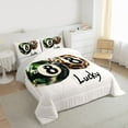 thumbnail image 3 of Castle Fairy Boys Girls Billiards Game Twin Comforter Sets,Leopard Print Ball Bedding Set, 3 of 8