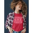 thumbnail image 2 of She Persisted Feminist Tee T-shirt Color Women's, 2 of 3