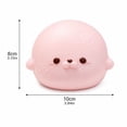thumbnail image 4 of Squishy Seal Stress Toy, Cute Round Baby Seal Squeeze Pinch Toy, Soft Translucent Jelly Sensory Fidget Toy, Kawaii Decompression Hand Toy for Kids and Adults, 4 of 8