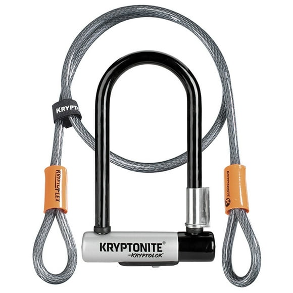 KRYPTONITE , KRYPTOLOK MINI-7 W/ Câble Flexible, Noir, 3,25 Po X 7 Po