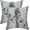 Blue Daisy, variant on Spring Pillow Covers 18x18 Pack of 2 Blue Green Hydrangea Floral Decorative Throw Pillow Covers Outdoor Summer Seasonal Flower Decor Pillowcase Farmhouse Linen Cushion Case for Home Couch