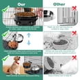 thumbnail image 4 of Jaulas para perros SsawCasa, paquete de 2 unidades, de acero inoxidable, antiderrames, 4 of 8