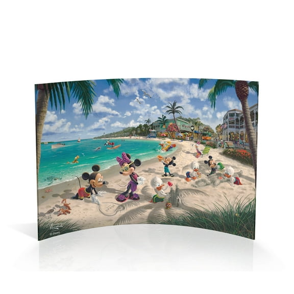 Disney (Mickey and Minnie in Florida) 10" x 7" Curved Acrylic Print