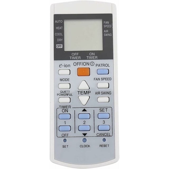 Télécommande de Remplacement, Télécommande Universelle de Haute Qualité pour Climatiseur Panasonic, Distance Opérationnelle jusqu'à 10 Mètres, Design Ergonomique pour Confort et Commodité