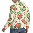 thumbnail image 4 of Bingfone Frog Hold Strawberry Men'S Drawstring Hoodie Long Sleeve Pocket Sweatshirts-Large, 4 of 9