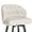 Antique White, variant on Dycanpo Counter Height Bar Stools, 26" Swivel with Backs, for Home Kitchen Island, Dark Grey
