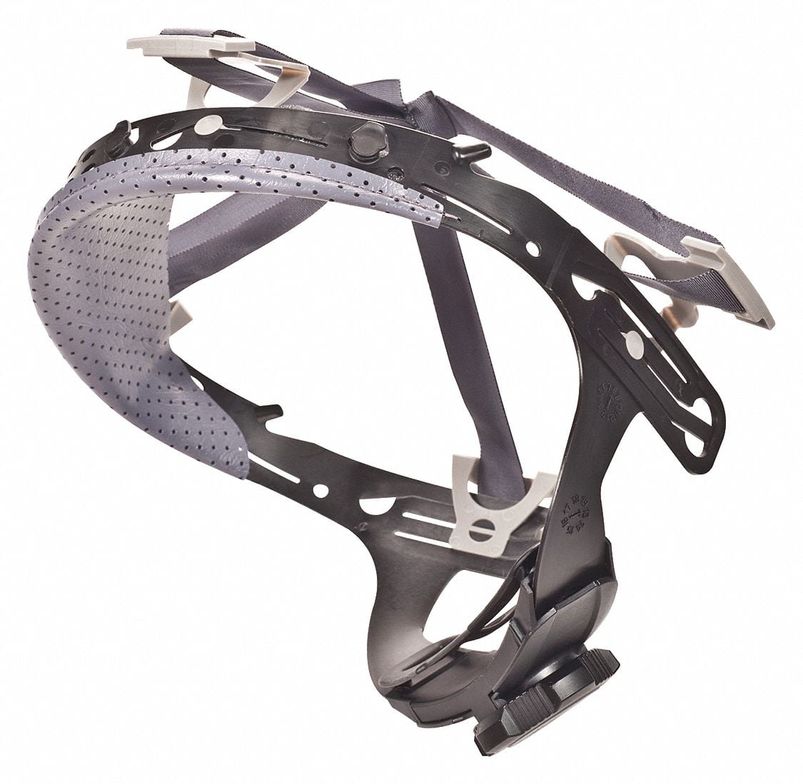 MED MSA Type I Protective Helmet Black 4 Point Suspension Ratchet Adjustment 