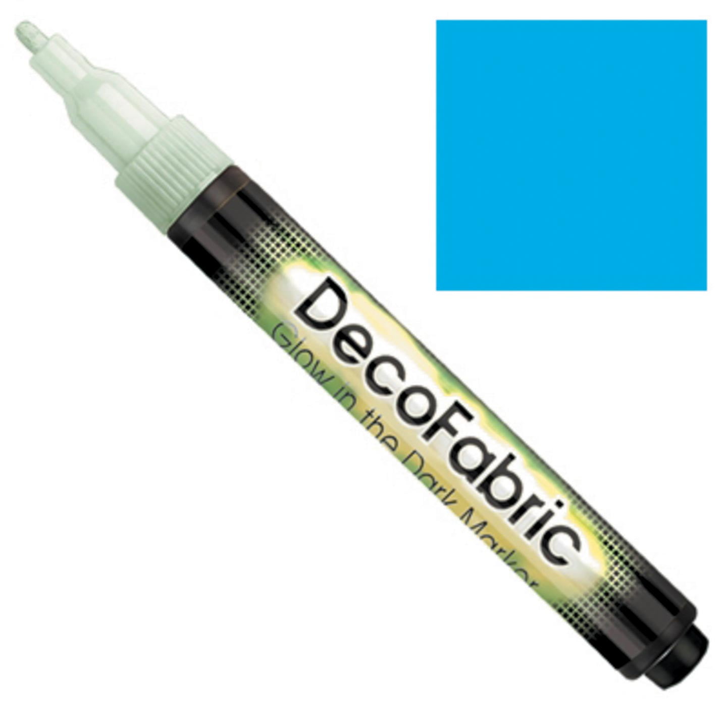 Marvy Uchida Blue Glow-in-the-Dark Fabric Marker: 1 Marker - Walmart.com