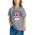 thumbnail image 6 of GERsome Girls Boys 4th of July T-Shirts Unisex Kids American Flag Cotton Short Sleeve Crewneck Shirts USA Stars and Stripes Patriotic Tops, 7-8 Years, 6 of 6