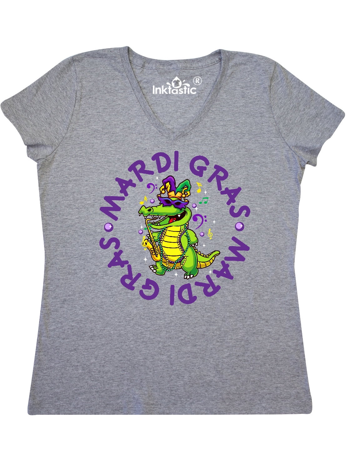 v neck mardi gras shirt