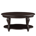 thumbnail image 6 of Hassch 3-Piece Farmhouse Living Room Table Set, Coffee/End Side Tables with Open Shelf for Small Space, Espresso, 6 of 9
