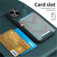 thumbnail image 5 of ELEHOLD for iPhone 14 Plus, Wallet Phone Case,Slim Leather Shockproof Lens Protector with Card Slot Anti-Scratch Case Cover,Support Magnetic Car Mount, green, 5 of 8