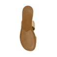 thumbnail image 4 of Steve Madden Dual Flat Sandals Double Strap Flat Sandals Taupe Suede Two Piece (Taupe Suede, 10), 4 of 9
