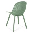 thumbnail image 4 of GDF Studio Yazmeen Outdoor Modern Dining Chair, Set of 4, Green, 4 of 11