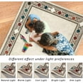 thumbnail image 4 of GlowSol 5' x 7' Beige Area Rug Contemporary Bordered Geometric Indoor Carpet No-Slip Accent Area Rugs for Laundry Room Kitchen Dorm, 4 of 7