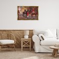 thumbnail image 4 of Stupell Industries Eclectic Vintage Horses & Jockeys Gold Floating Frame Canvas Art, 31 x 21, by Tina Higgins Designs Inc., 4 of 9