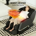 thumbnail image 6 of Real Relax Full Body Zero Gravity Shiatsu Recliner Electric Massage Chair, Black, 6 of 11