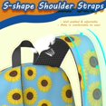 thumbnail image 5 of Sunflower Blue Pattern 17" Waterproof Oxford School Backpacks for Teens, S-Shape Padded Straps, for School, Travel, Hiking, Camping, 5 of 5