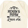 thumbnail image 4 of Inktastic Memaw and Papaw Love Me Girls Long Sleeve Baby Bodysuit, 4 of 5