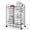 Black, variant on Furnibear 2-Drawer Stackable Horizontal Storage Cabinet Dresser Chest with Handles for Home Office, Coffee
