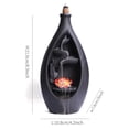 thumbnail image 7 of 1pc Purple Clay Backflow Incense Burner, Yoga Meditation & Relaxation Home Decor (Without Incense), 7 of 7