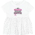 thumbnail image 3 of Inktastic My Grandma is a Survivor Breast Cancer Awareness Girls Baby Dress, 3 of 5