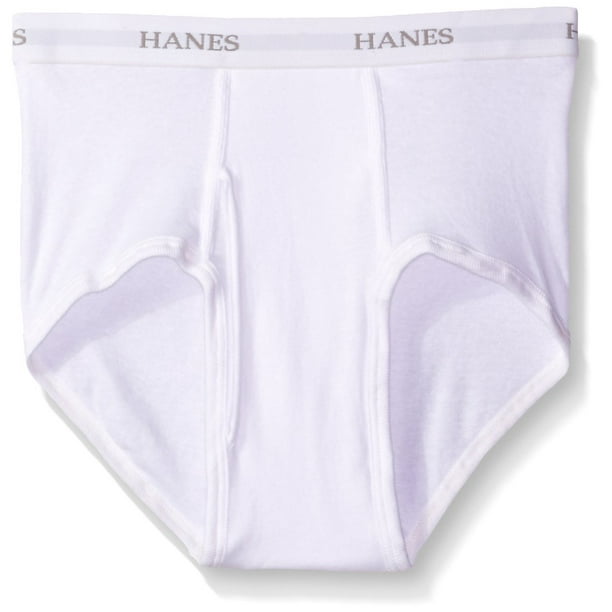Hanes Ultimate Men's 8-Pack Classics Full-Cut Brief Bonus-Pack, White, Large