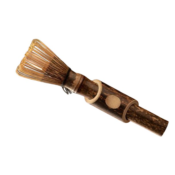 Matcha Chasen con mango largo, accesorio para de Matcha, máquina para preparar té Matcha, cepillo para polvo Matcha, agitador de Matcha, B Macarena cepillo de matcha portátil