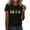 Black, variant on BiZtdJrK Shamrock Graphic T Shirt Women St Patricks Day Short Sleeve Fashion Holiday Tee Tops Loose Fit Casual Summer Tees Black S