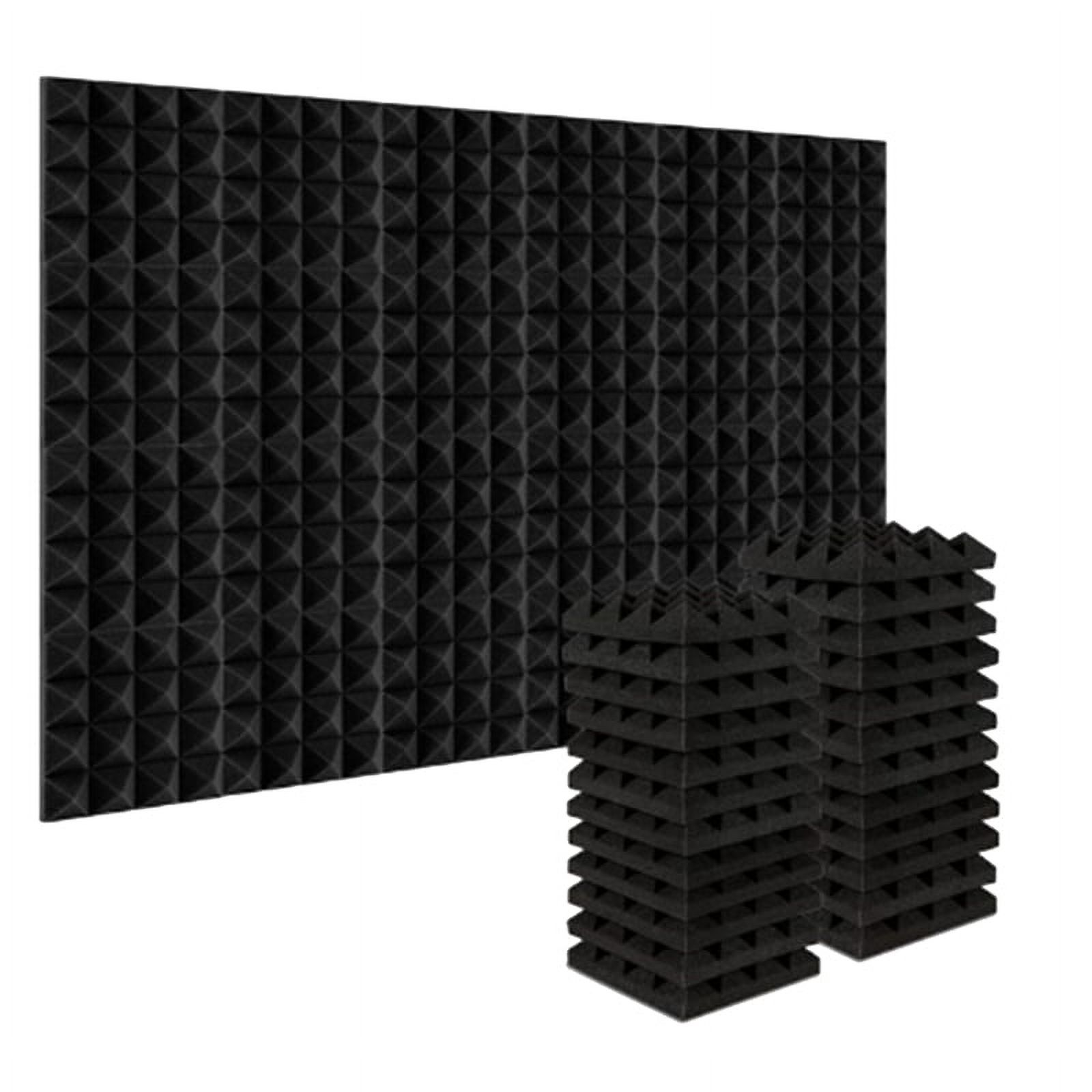 Winyuyby 24Pcs 25X25X5Cm Studio Acoustic Soundproof Foam Pyramid Noise ...