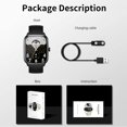 thumbnail image 3 of TFixol 1.9" HD Touchscreen Smartwatch KT65 with Bluetooth Calling, Multiple Sports Modes, IP67 Waterproof, Compatible with Android & iOS, Rose Gold Steel & Silicone Straps, 3 of 7