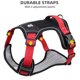 thumbnail image 3 of Arnés para perros sin tirones, arnés reflectante para perros, arnés ajustable para mascotas con 2 clips para correa, arnés para perros con asa (negro), 3 of 7