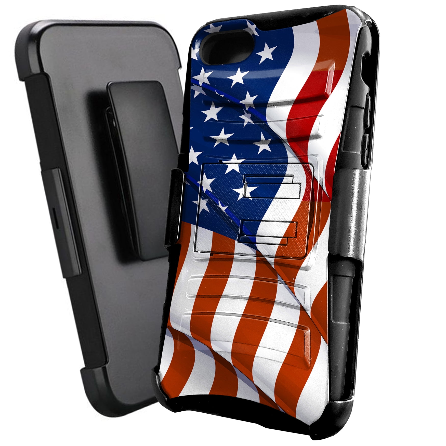 DALUX Hybrid Kickstand Holster Phone Case Compatible with Iphone SE