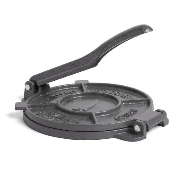Prensa para tortillas Alpha Living - Máquina para hacer quesadillas de hierro fundido de 8 pulgadas - Prensa para hacer empanadas de alta resistencia - Máquina para hacer tortillas de hierro fundido p