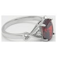 thumbnail image 4 of Birthstone Engagement Ring for Women by Ginger Lyne Sterling Silver Cubic Zirconia, 4 of 5